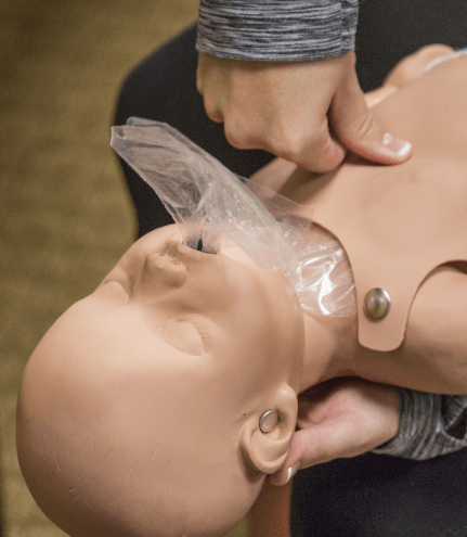 Infant CPR dummy for training